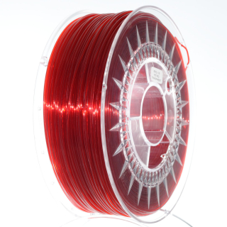 Filament Devil Design PET-G 1,75 rubínovo červený transparentný, tlačová struna, 1kg